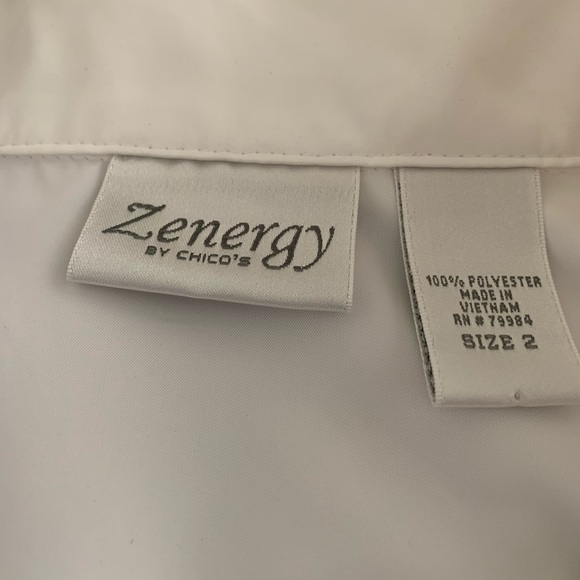 Chico’s Zenergy White fitted Jacket - Picture 7 of 8